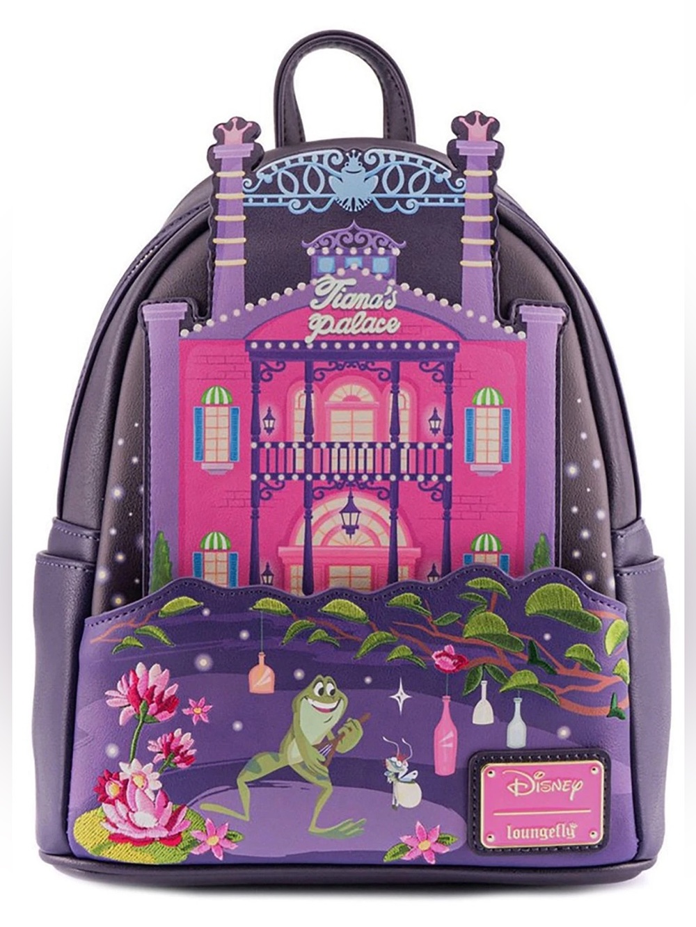 Loungefly Disney Princess and the Frog Tiana's Palace Castle Mini Backpack NWT
